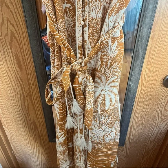 H&M Orange and White Midi Dress - Picture 4 of 5